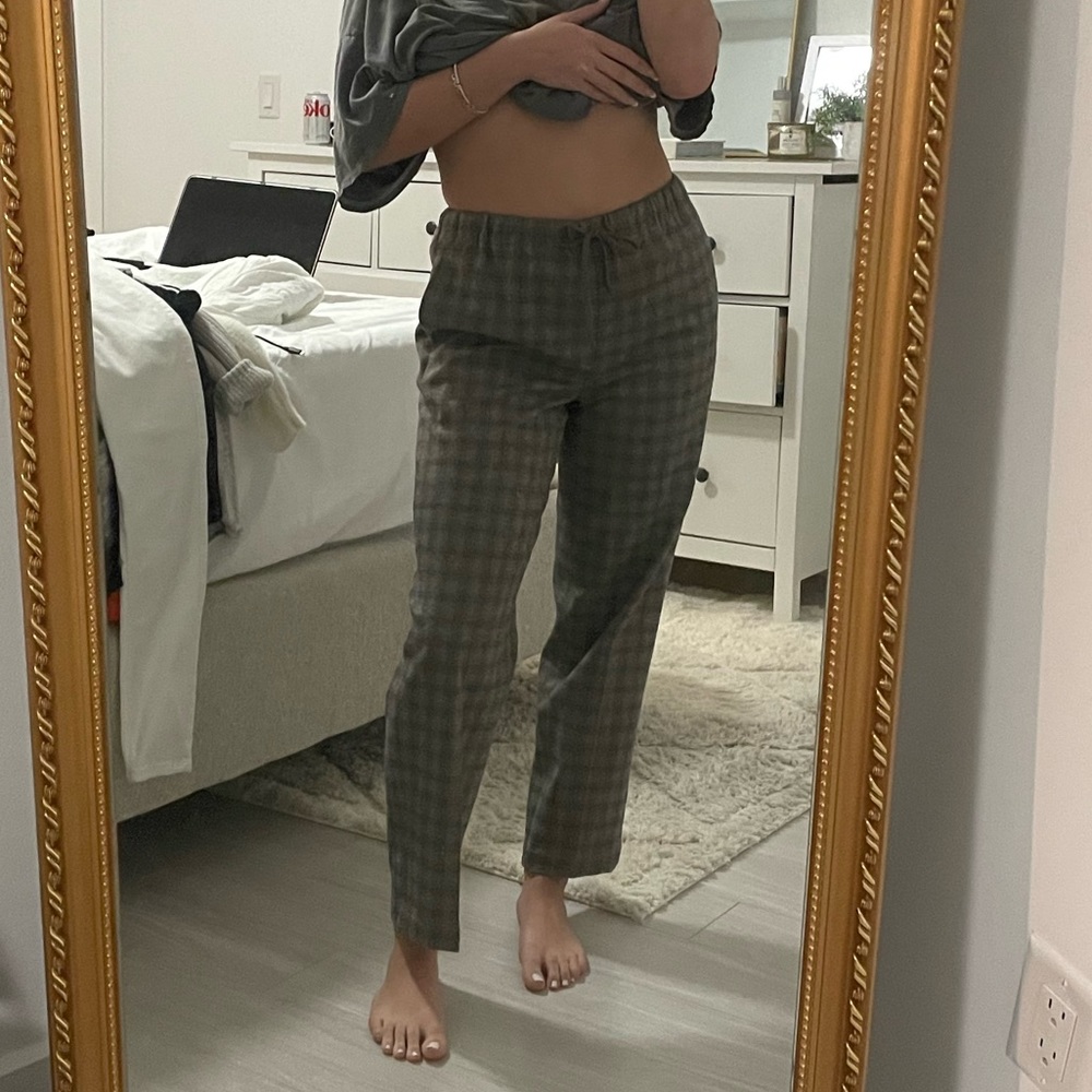 Aritzia Jimmy Plaid Pant